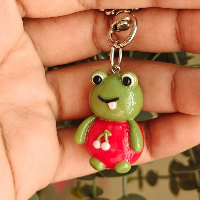 Cute Frog Cold Porcelain Charm